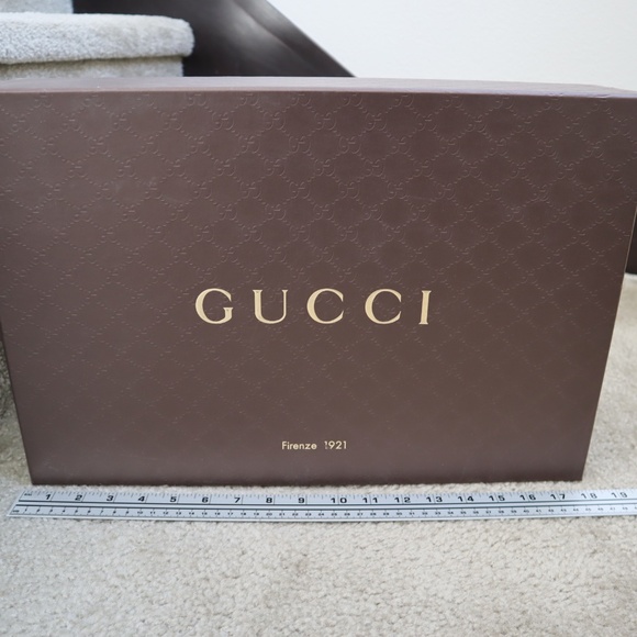 Gucci, Classic GG Designer Box, Brown, Decor, 19"x12.5"x8" - Picture 1 of 9